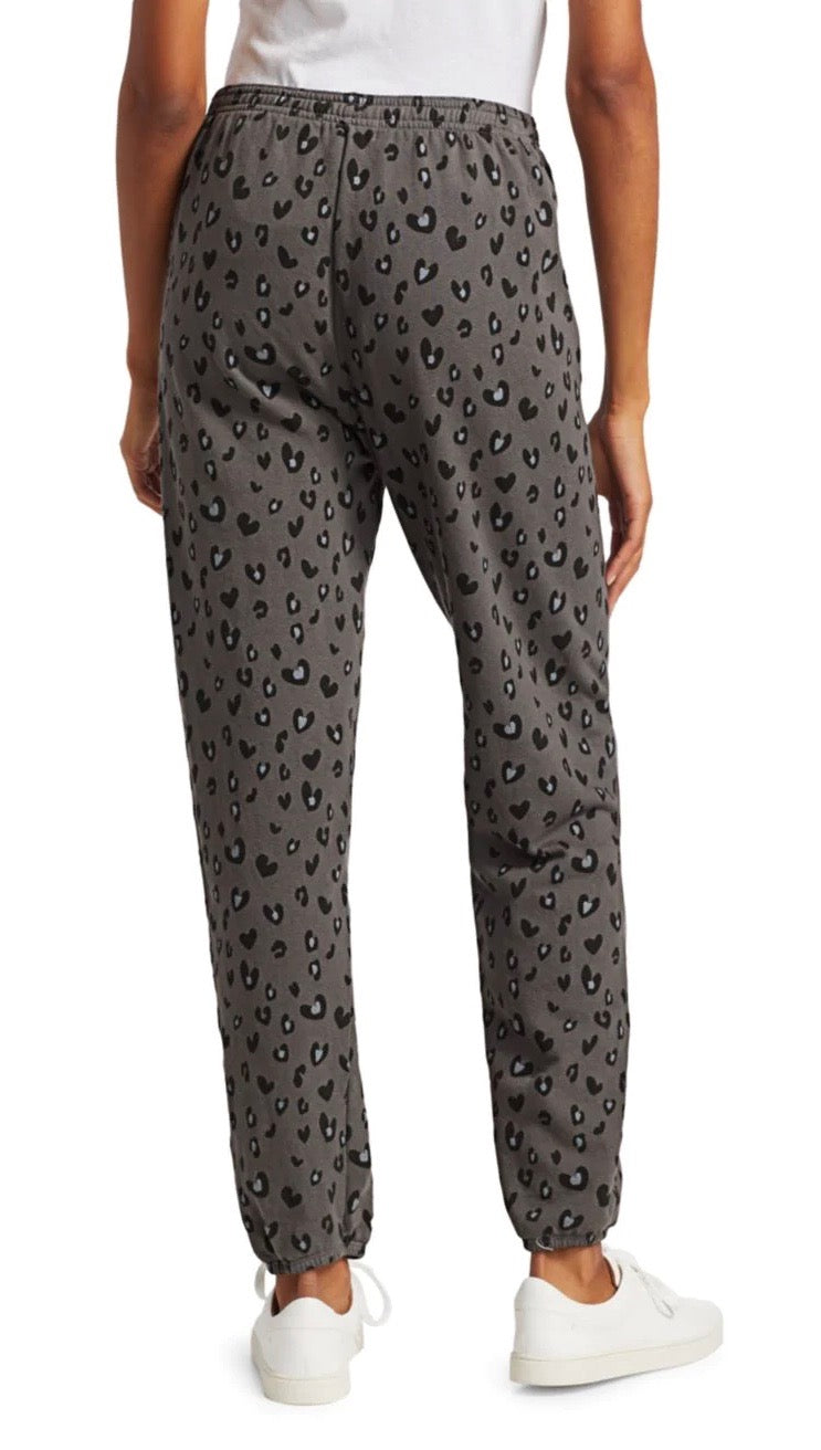 monrow leopard sweatpants