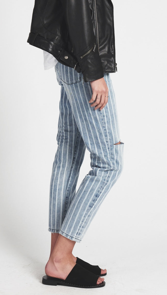 striped mom jeans