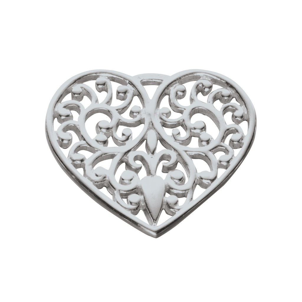 Lacy Heart Charm | Ola Gorie Jewellery