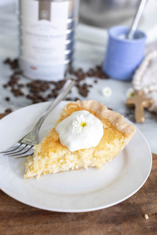 French Coconut Custard Pie