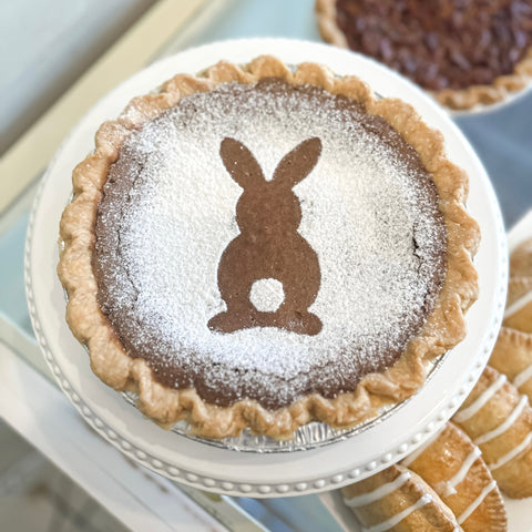 Easter Bunny Stencil Pie