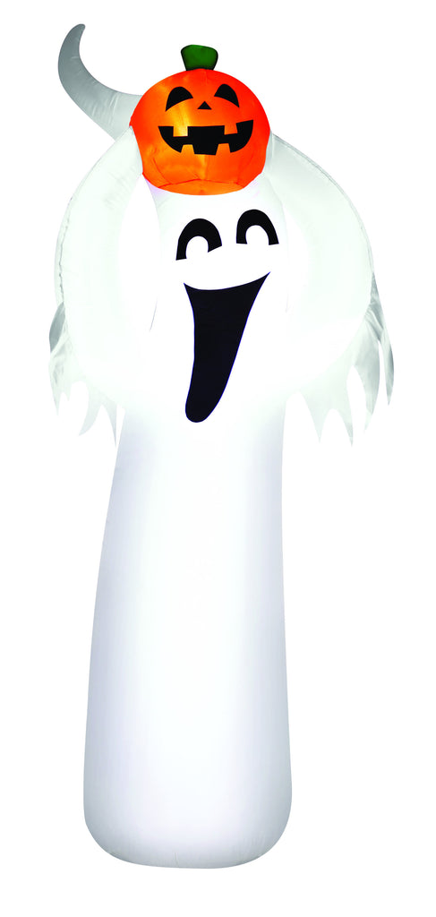 7' Airblown Ghost with a Pumpkin Halloween Inflatable – Seasons Inflatables