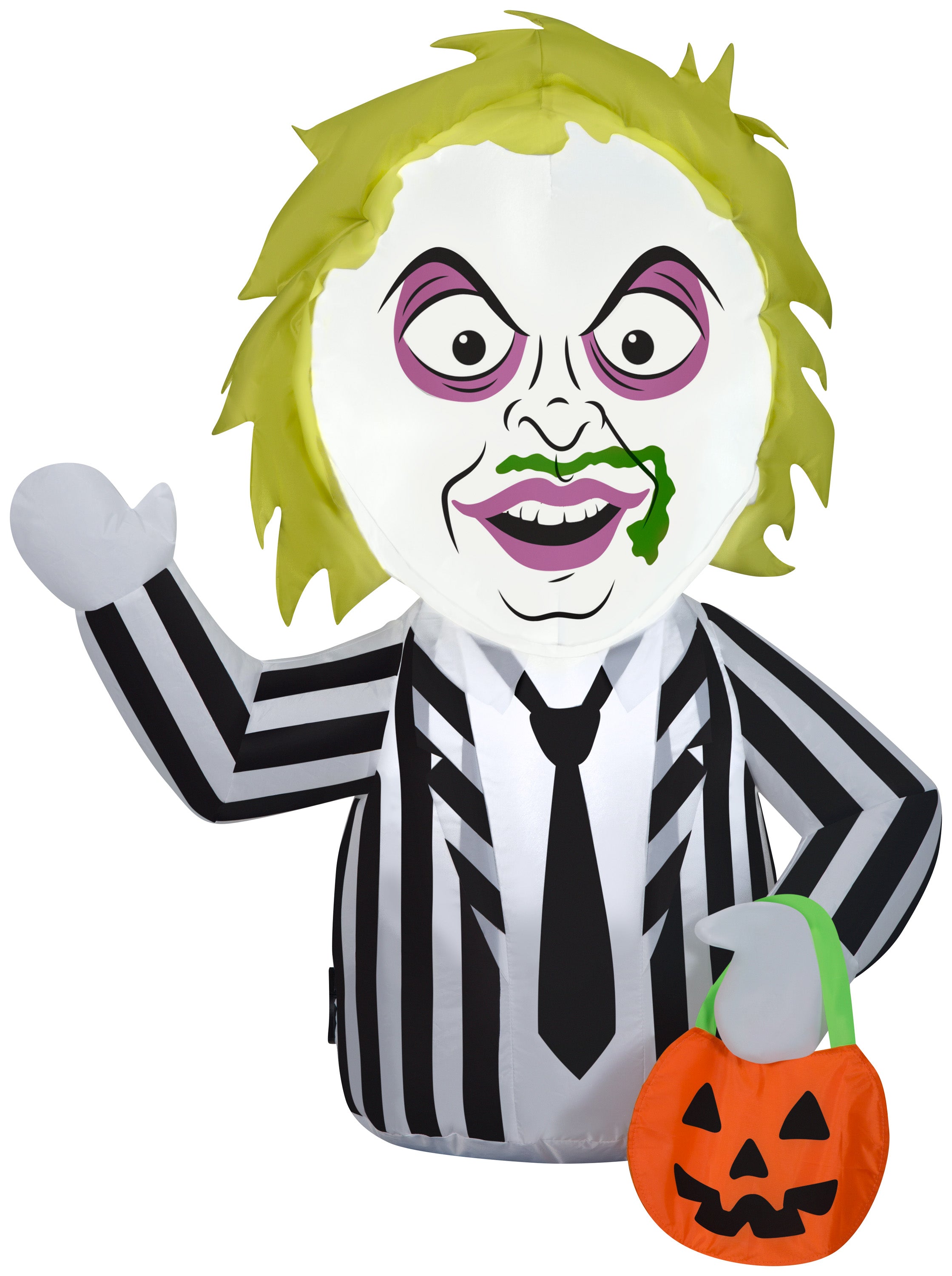 Gemmy Airblown Inflatable Beetlejuice CarBuddy, 3 ft Tall, black ...