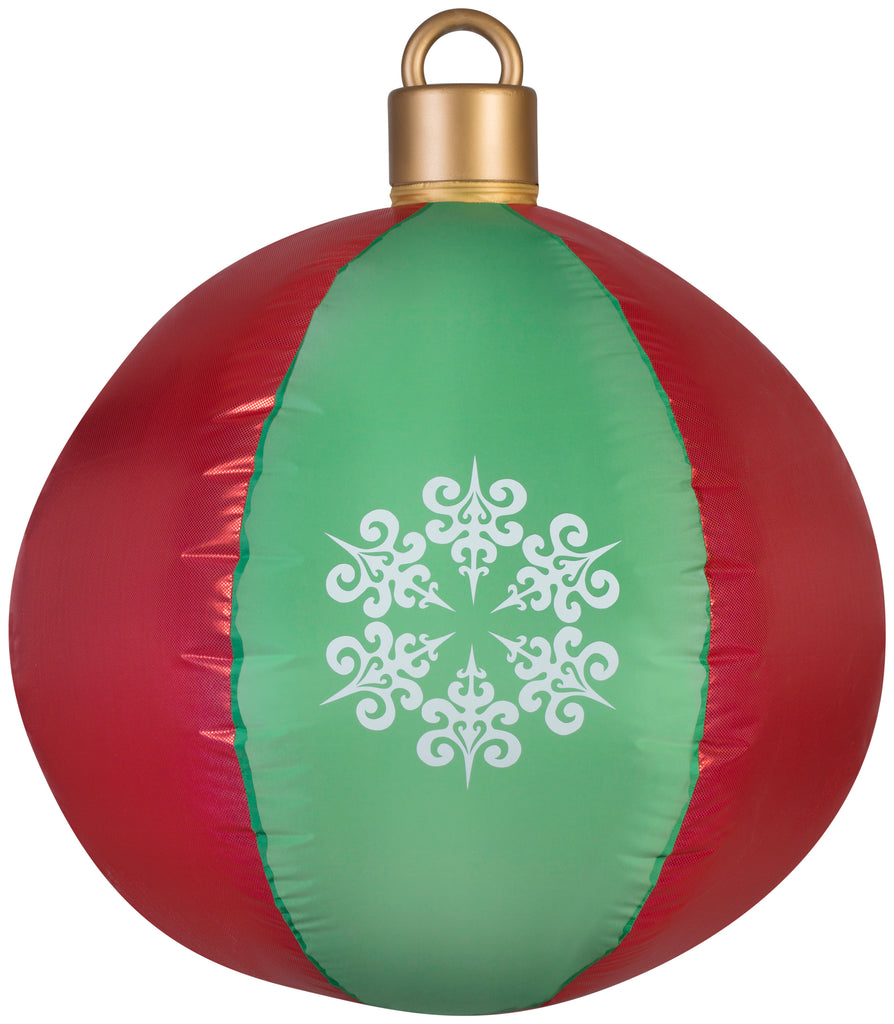2.5' Airblown Mixed Media Hanging Ball Ornament Christmas ...