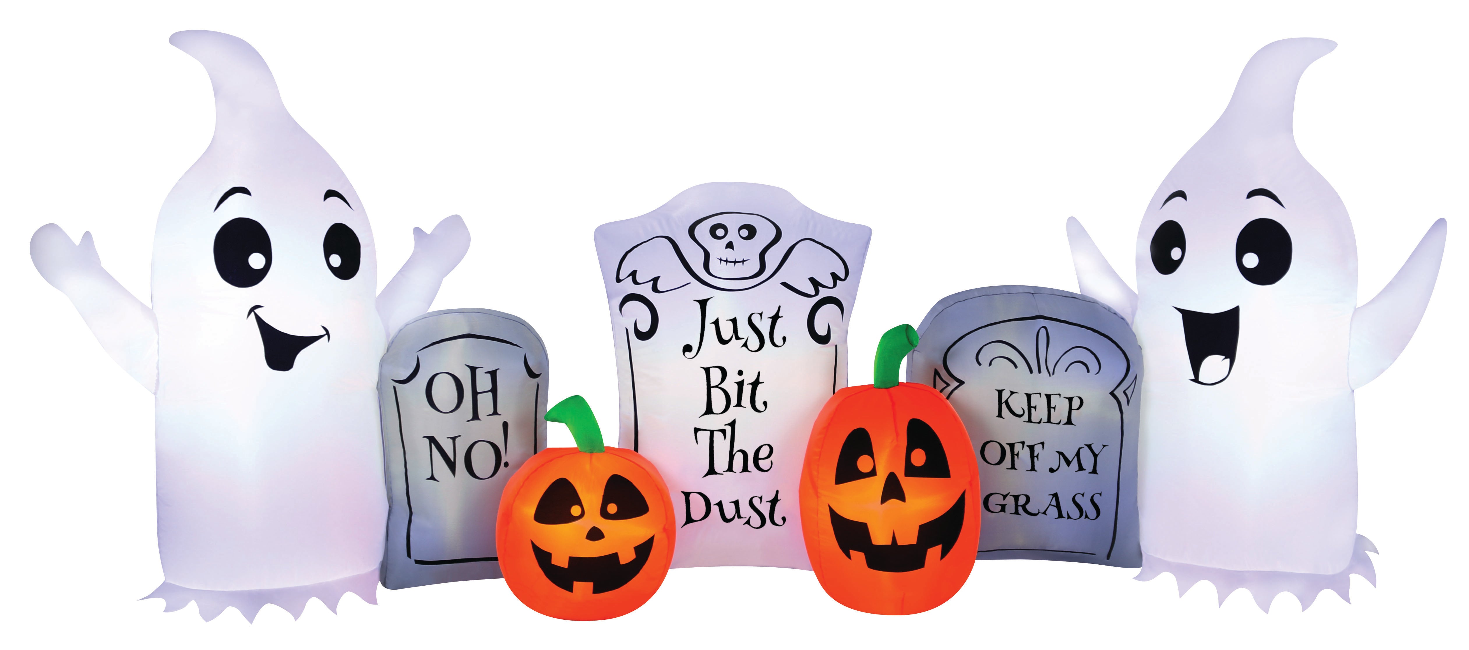 8 Airblown Ghost And Tombstone Scene Halloween Inflatable Seasons