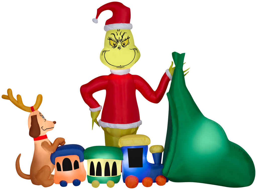 Gemmy Airblown Car Buddy Grinch w/Scarf, NWT  Misfit toys, Inflatable  christmas tree, Buddy