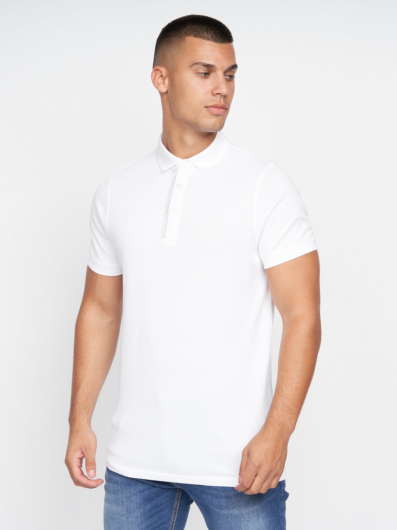Mens McClay Polo White – Crosshatch