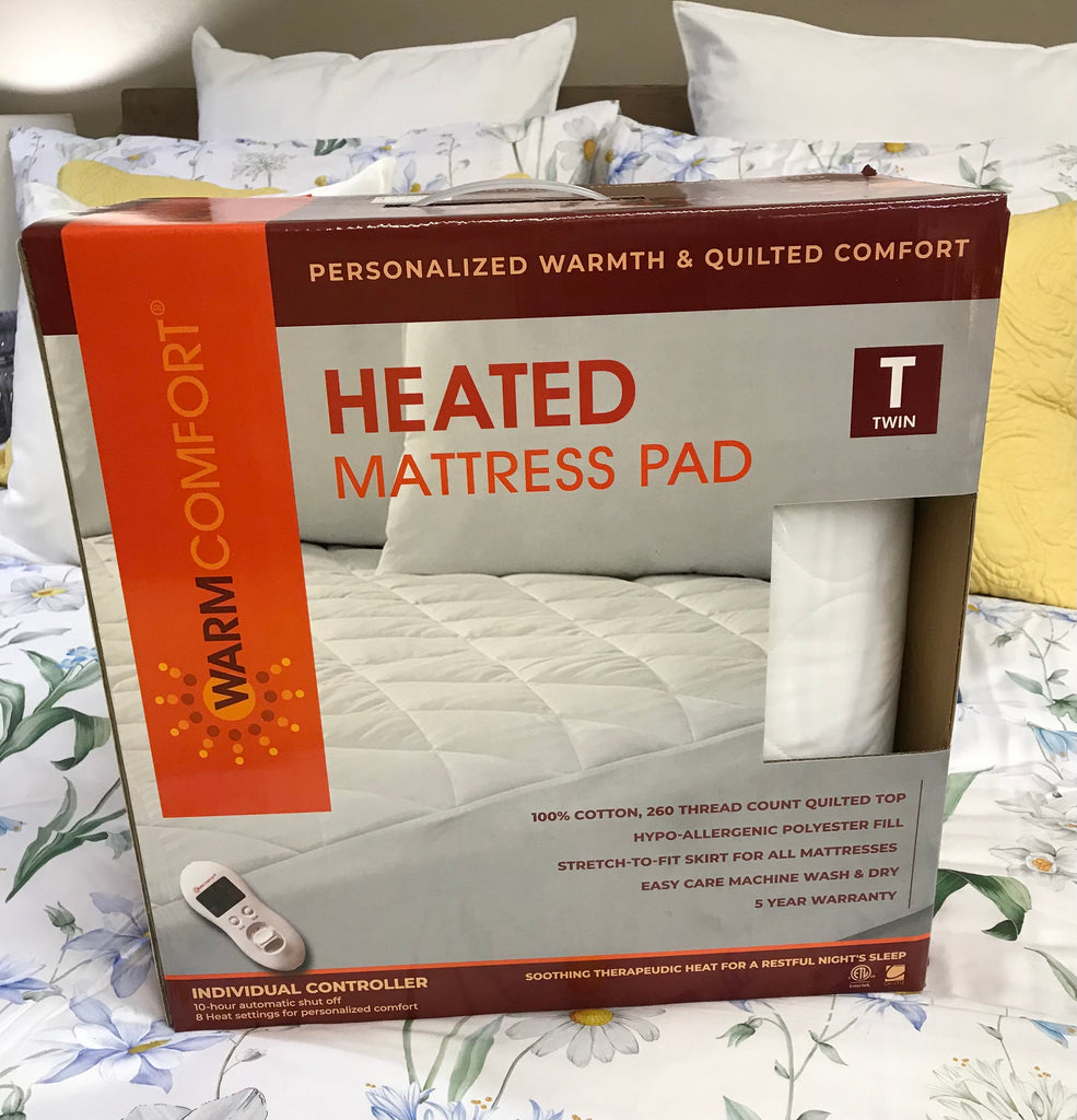 heated cotton mattress pad