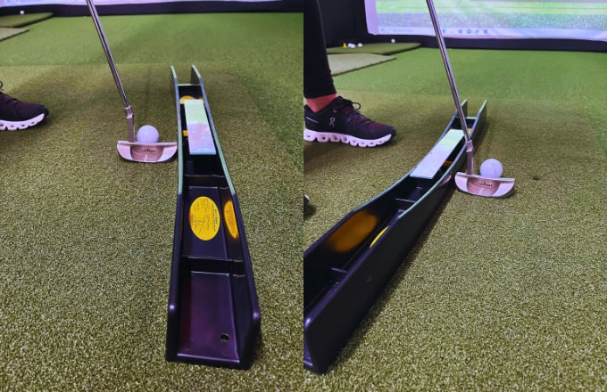 Os melhores auxiliares de treinamento de golfe indoor - o arco de putting