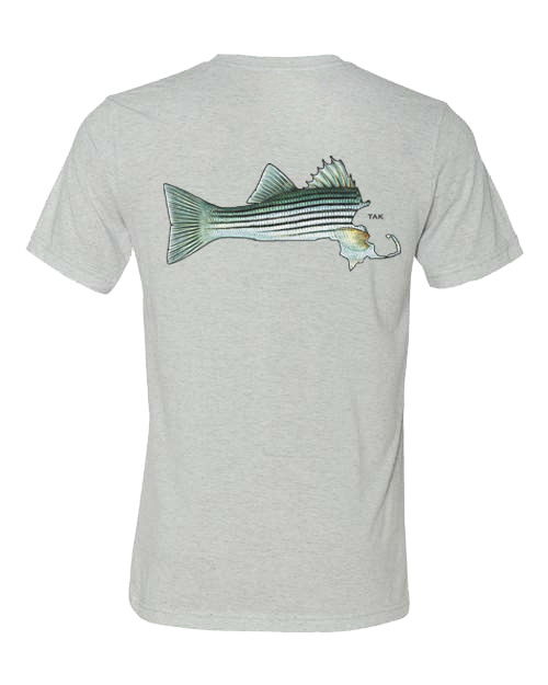 Cotton Striped Bass T-Shirt 