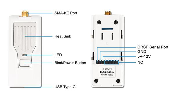 BetaFPV ELRS Nano 2.4GHz RC Transmitter Module for Sale