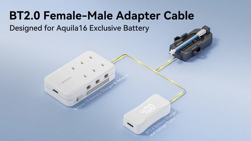 BetaFPV BT2.0 Aquila 16 Female to Male Cable 5 Pack