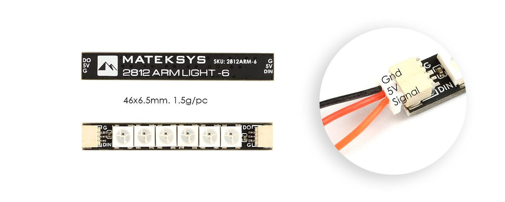 Matek 2812 ARM Light 6x LED (4PCS)