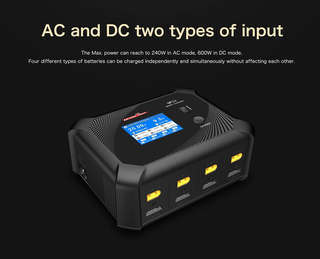 UltraPower UP11 240W 12A 1-6S Quad Channel AC/DC Smart Charger
