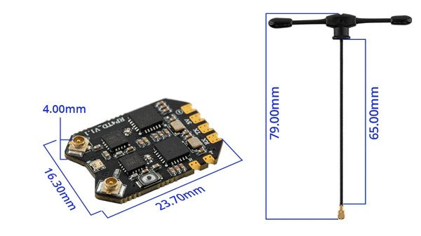 RadioMaster RP4TD ExpressLRS 2.4GHz Nano Receiver