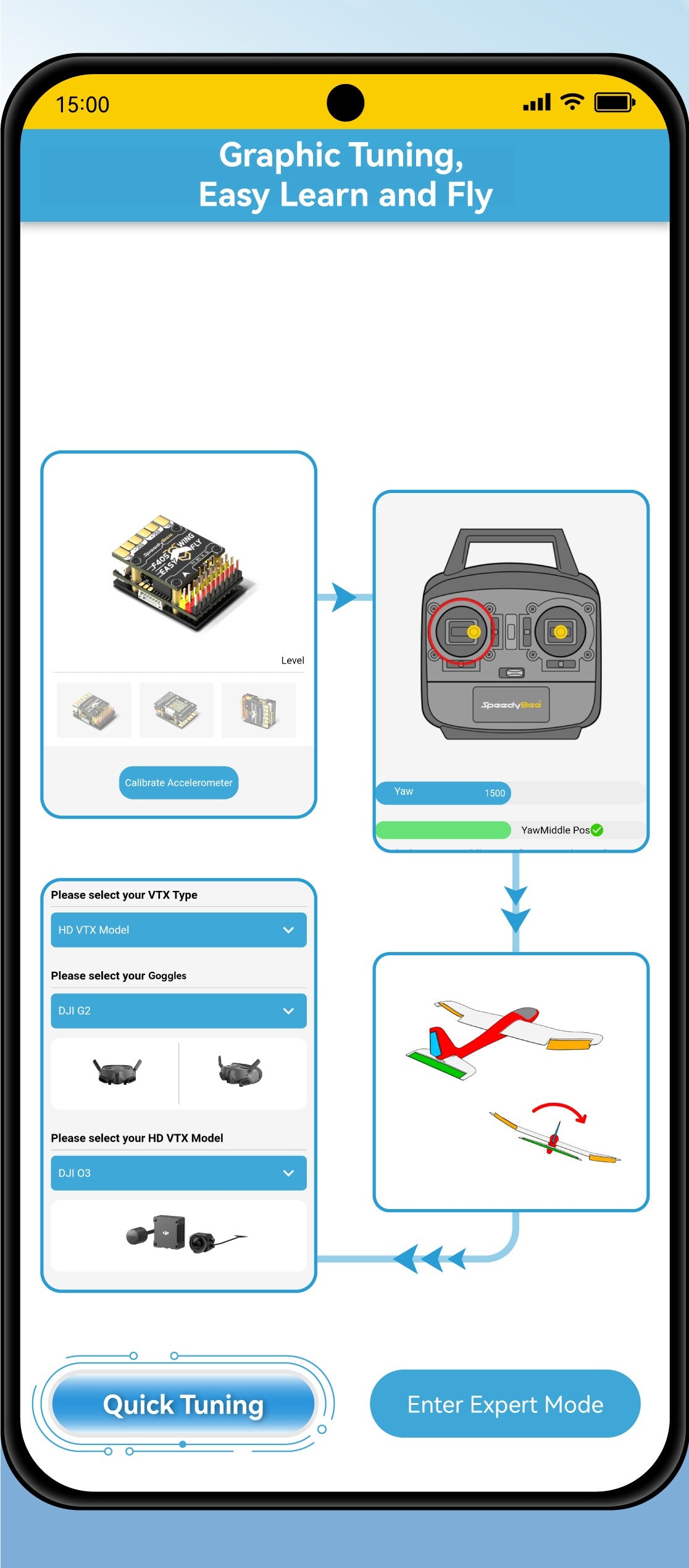 SpeedyBee F405 Wing Mini 2-6S Fixed Wing Flight Controller