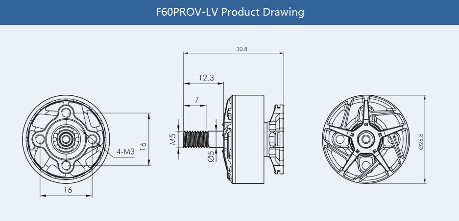 T-Motor F60 2207.5 Pro V-LV 2020Kv Motor