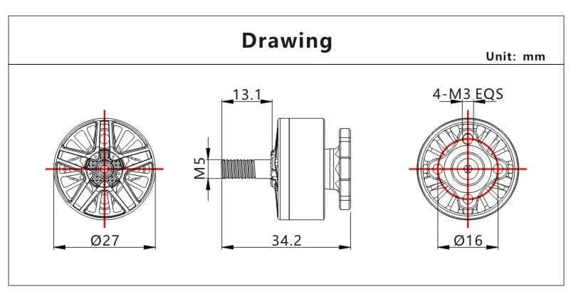 VCI Hobby 2208 2450Kv Motor