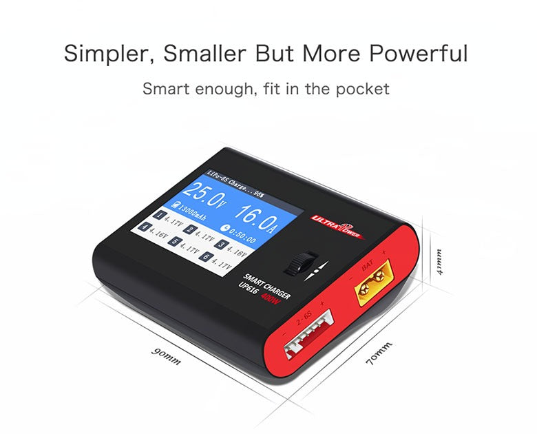 UltraPower UP616 400W 16A 1-6S LiPo/LiHV Smart Charger