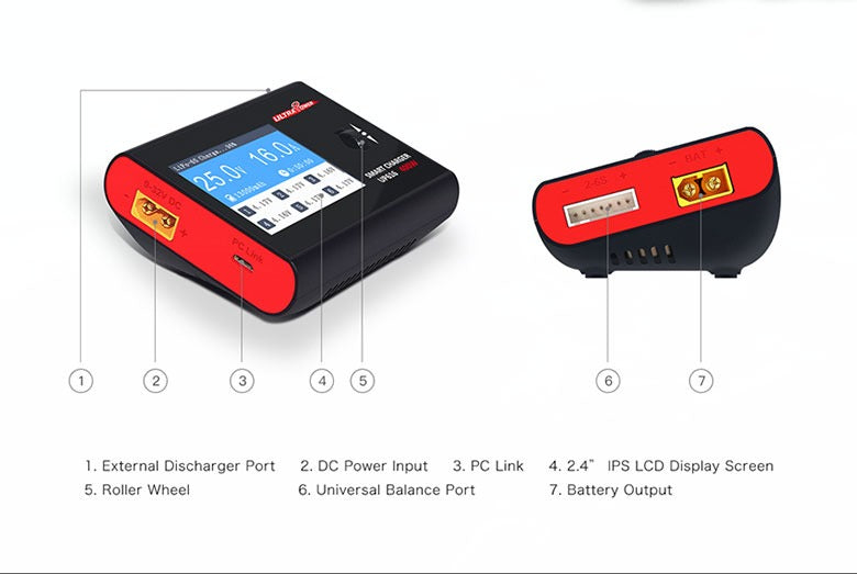 UltraPower UP616 400W 16A 1-6S LiPo/LiHV Smart Charger