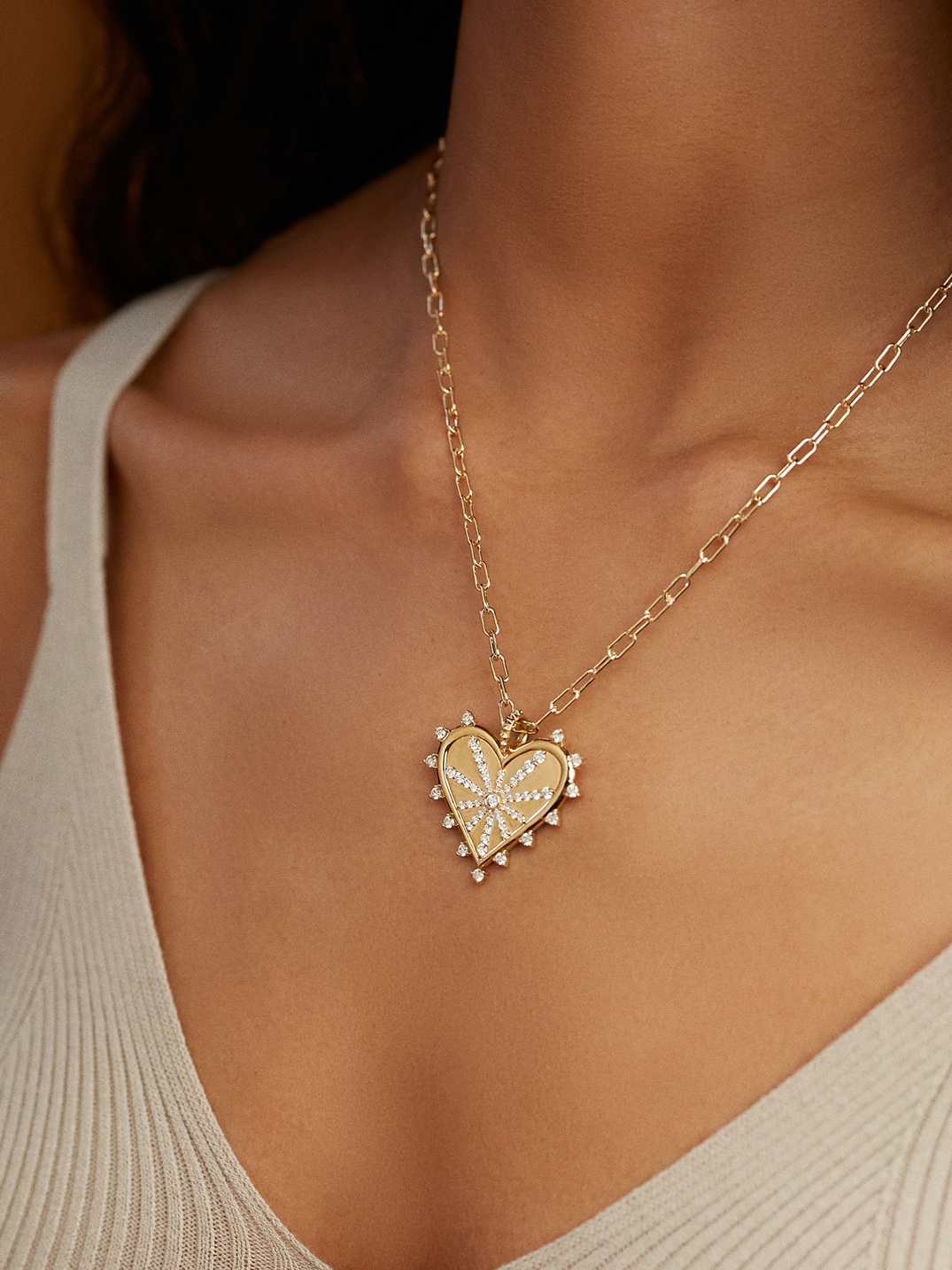 14K Yellow Gold Puff Heart Pendant Necklace – Precious Fine Jewelers
