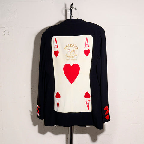 Vintage Moschino Ace of Hearts Blazer