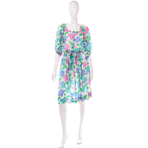 Albert Nipon vintage floral dress