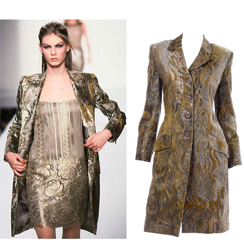 Bill Blass Gold Coat Documented Vintage