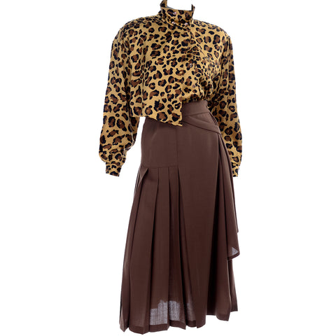 Escada vintage skirt and blouse ensemble