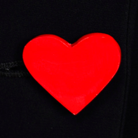 vintage Moschino Red Heart Button