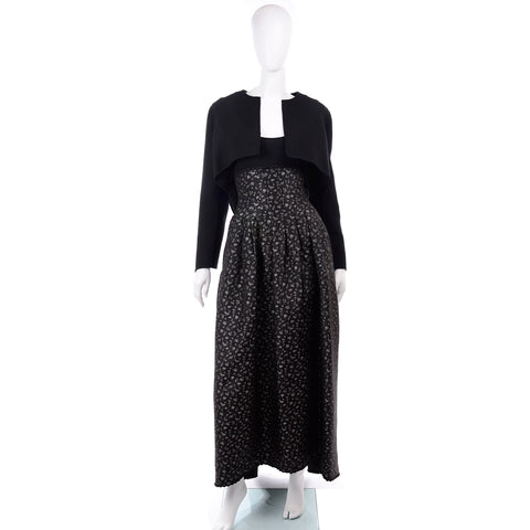 Rare Geoffrey Beene Vintage Designer Evening Gown Dress