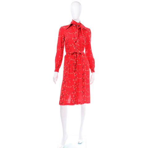 Albert Nipon vintage red dress