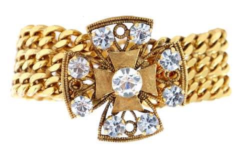 Yves Saint Laurent vintage Maltese Cross Bracelet