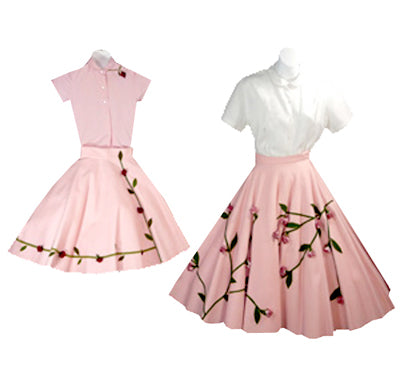 Vintage 1950's Mommy and Me circle skirt outfits at Dressingvintage.com