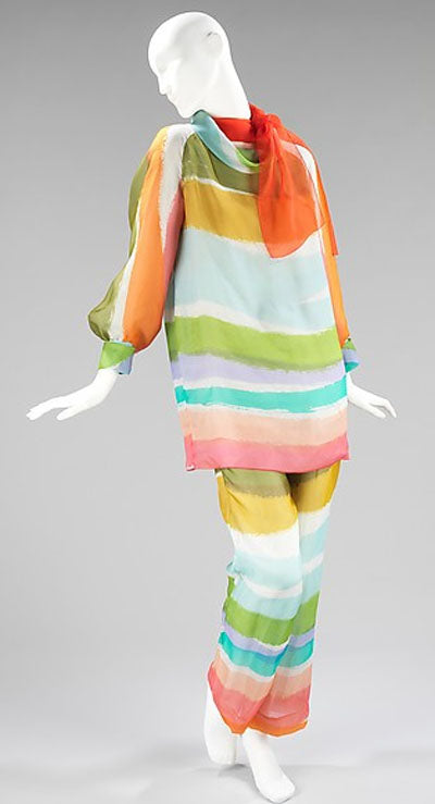 Givenchy 1970 Hostess Pajamas - MET Costume Institute