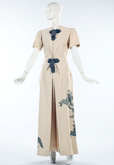 Elizabeth Hawes silk hostess pajama outfit - 1939 Metropolitan Museum of Art costume Institute