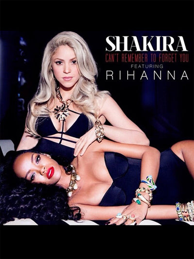Shakira and Rihanna in Norma Kamali