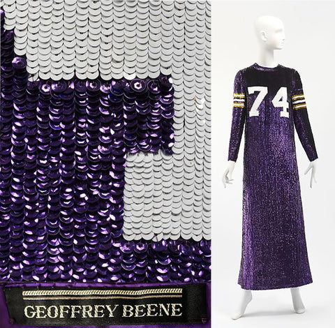 purple sequin dress