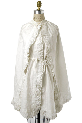 vintage 1800s peignoir