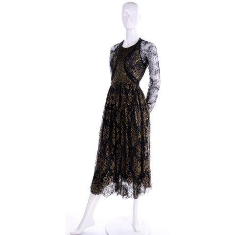 Rare Geoffrey Beene Vintage Lace Dress Modig