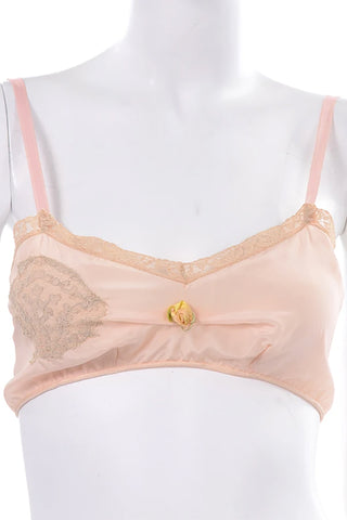 vintage 1930s bra top silk