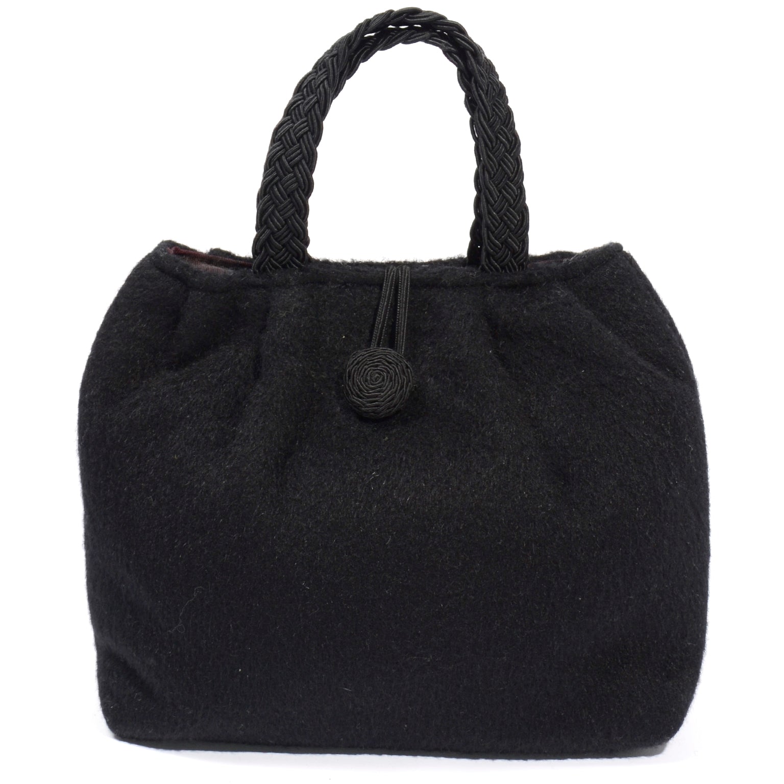 1990s Vintage Kate Spade Handbag Barneys Black Mohair Bag – Modig