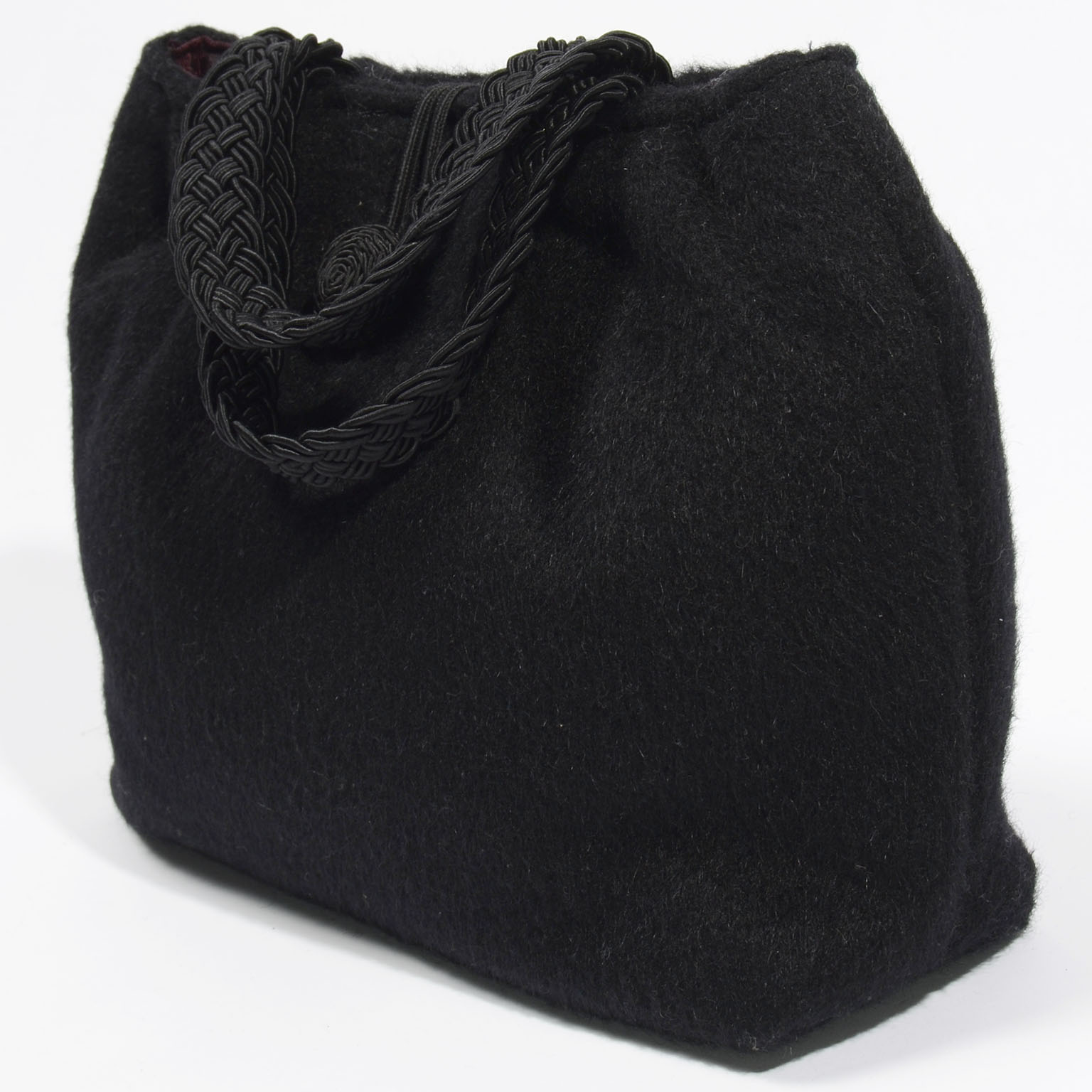 1990s Vintage Kate Spade Handbag Barneys Black Mohair Bag – Modig