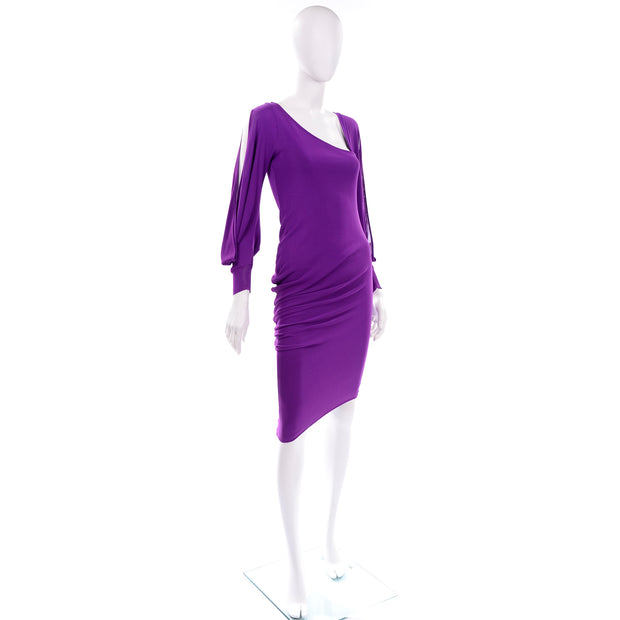 alexander mcqueen purple dress