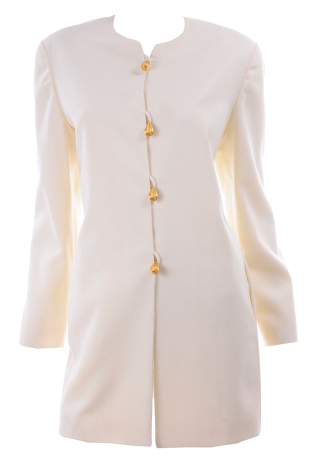 anne klein white jacket