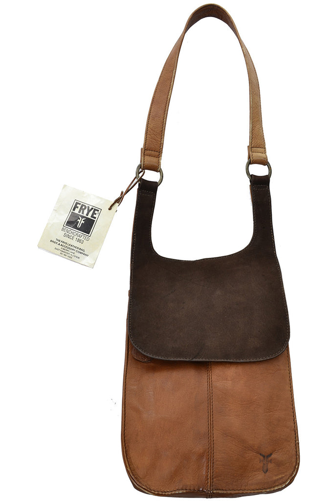 Brown Leather Frye Bag New With Tags Deadstock Handbag Columbia – Dressing Vintage