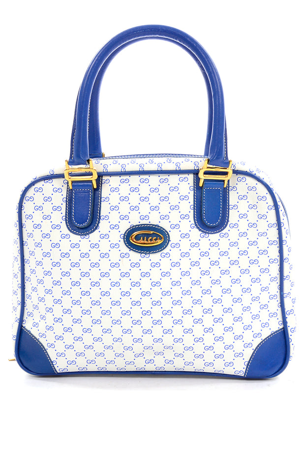 vintage gucci blue handbags