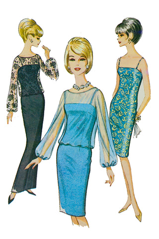 1966 McCalls 8285 Vintage Swimsuit & Beach Cover Up Sewing Pattern – Modig