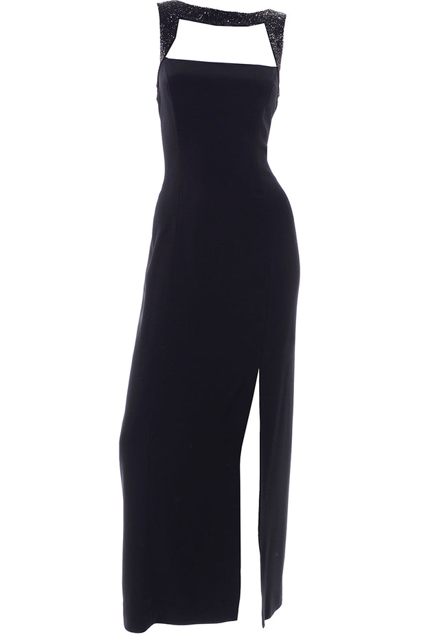 oleg cassini black dress