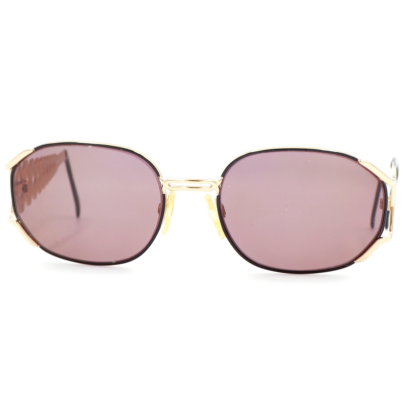 Yves Saint Laurent Vintage White & Gold Sunglasses YSL Eyewear – Modig